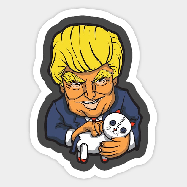 evil trump Sticker by bellygear